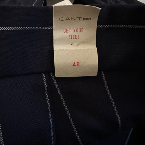Gant Blue Pinstriped Wool blend pants size 48 - Picture 5 of 11